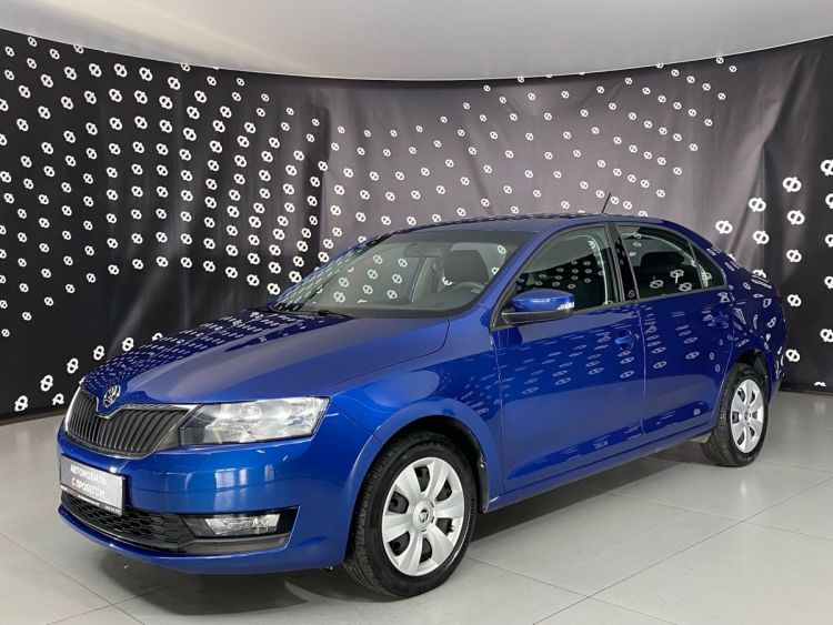 Skoda Rapid синий, 1.6 AT (110 л.с.)