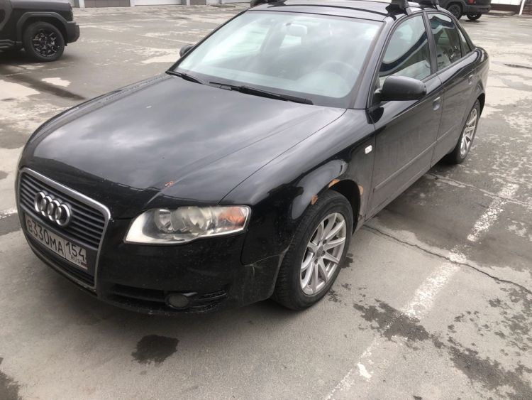 Audi A4 чёрный, 2.0 MT (200 л.с.)